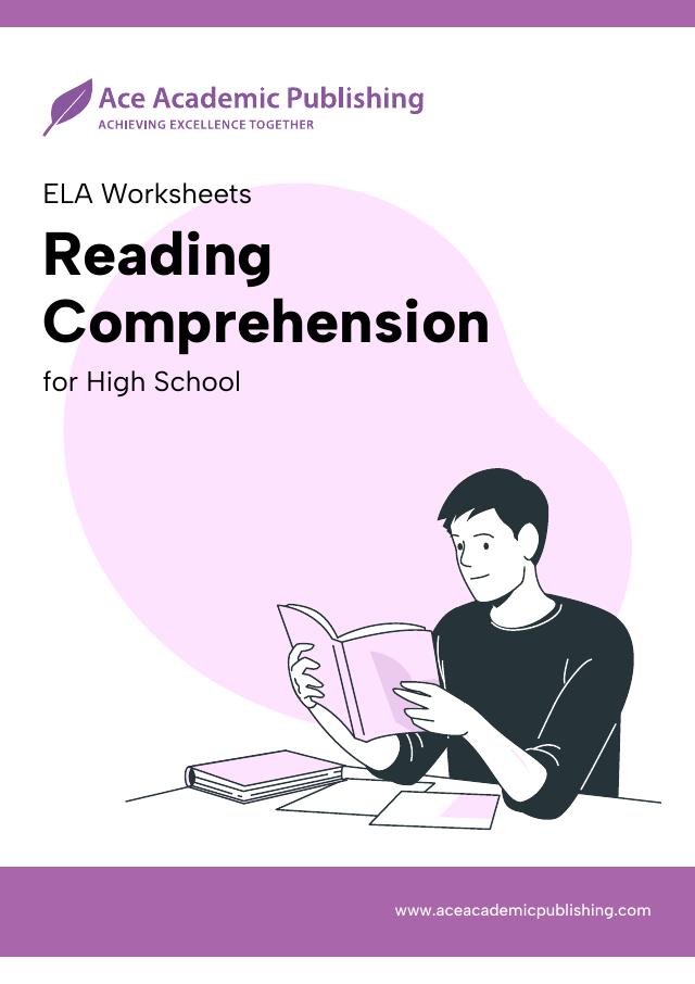 Downloadable Worksheets — Reading Comprehension - High School cover