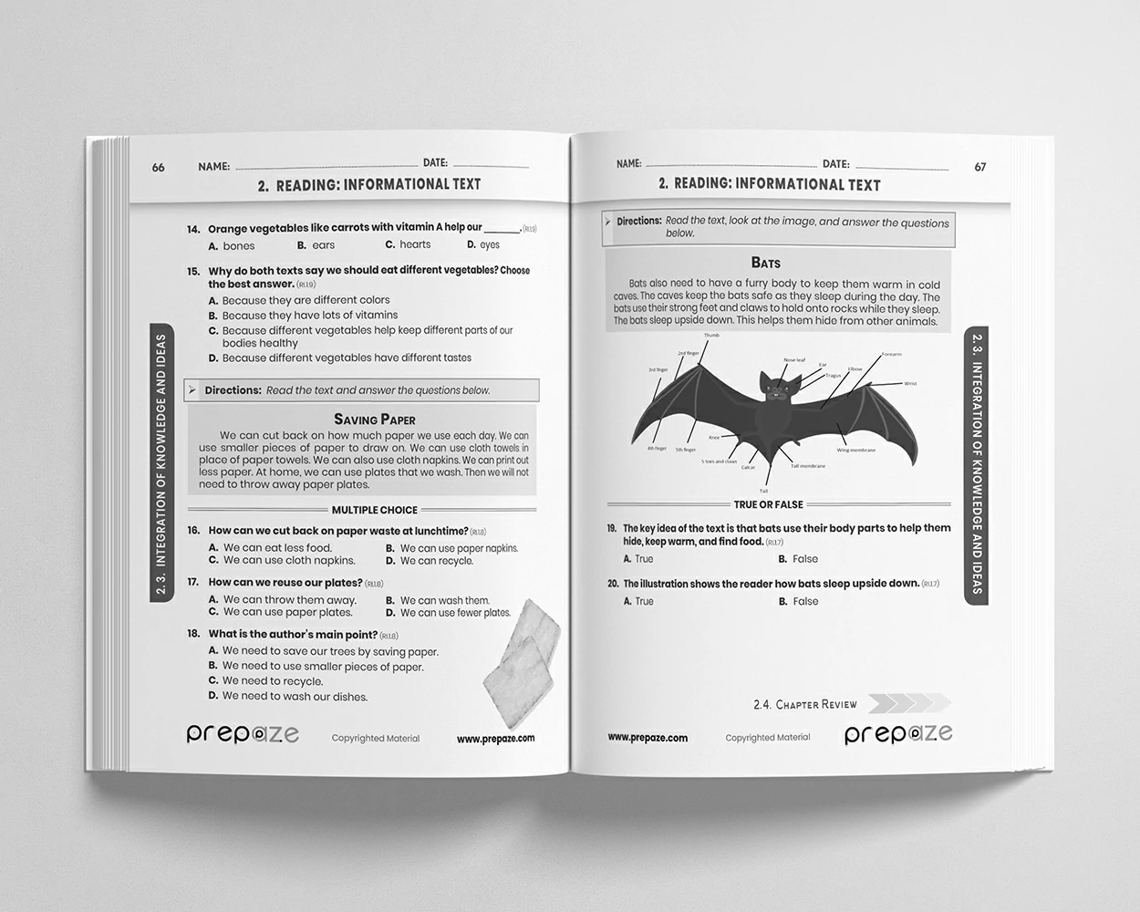 1st Grade ELA Workbook view 3