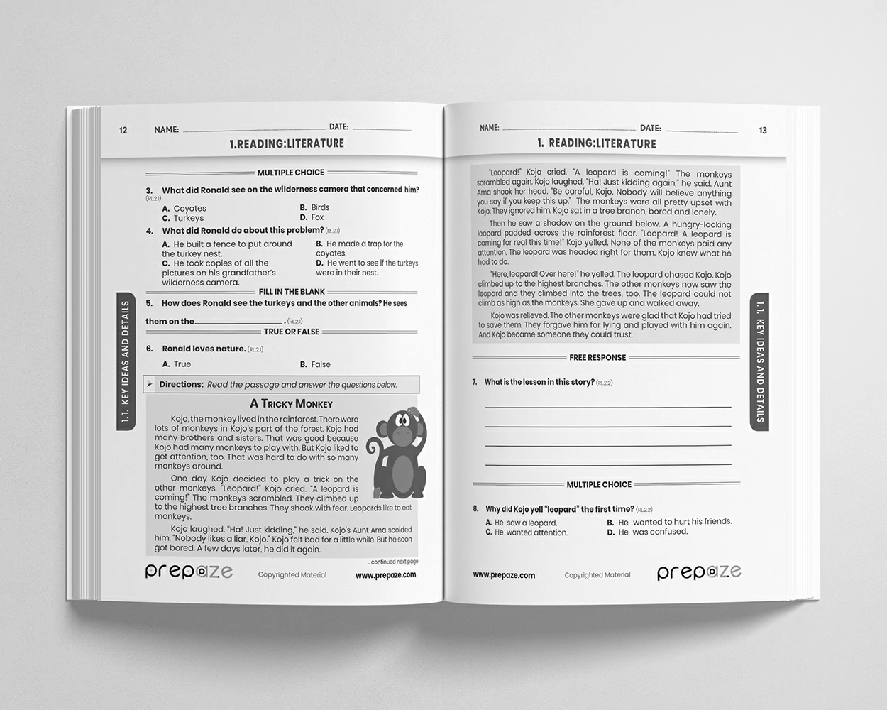 2nd Grade ELA Workbook view 2