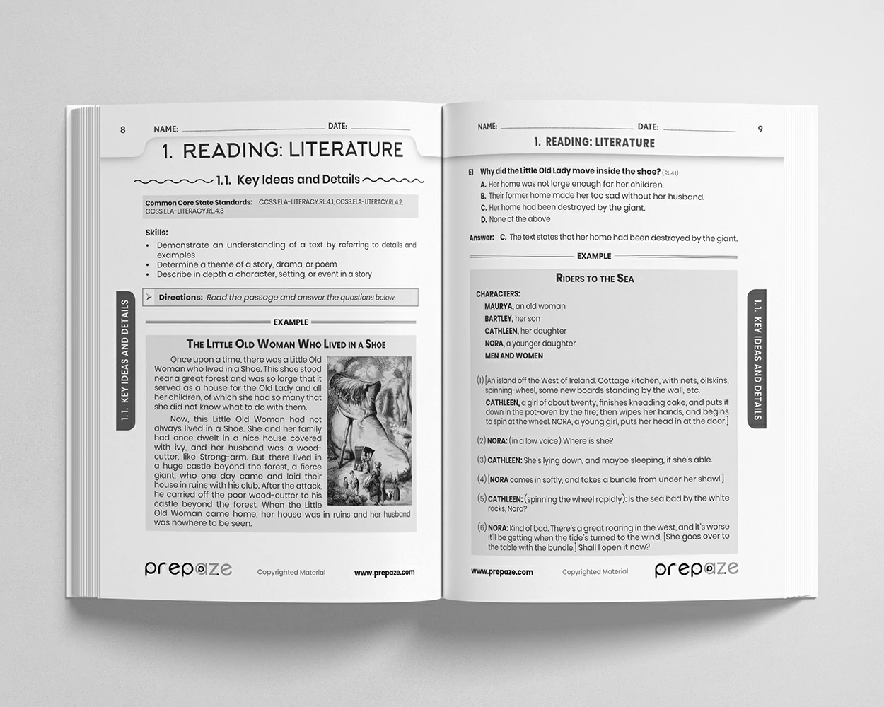 4th Grade ELA Workbook view 2