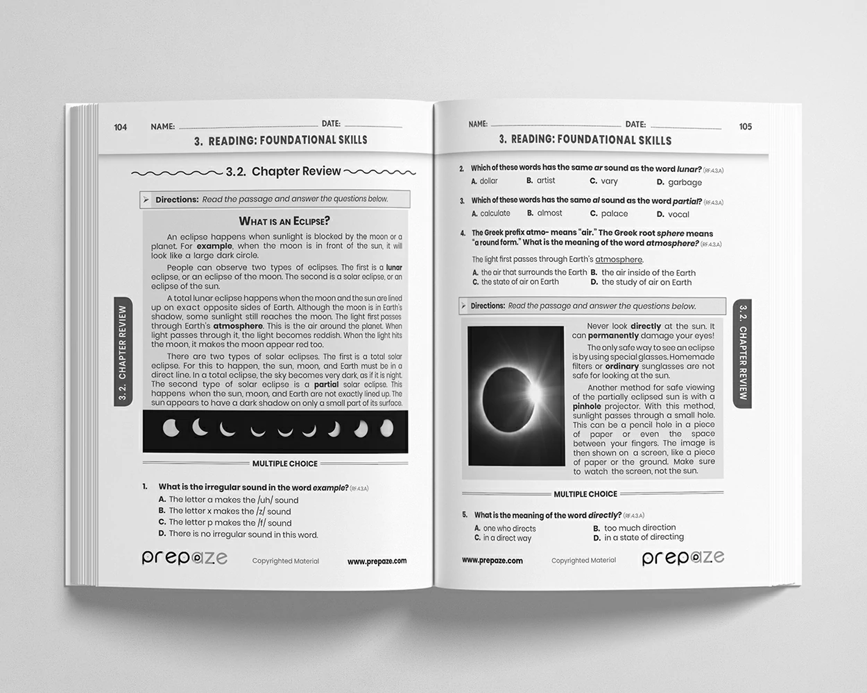 4th Grade ELA Workbook view 4