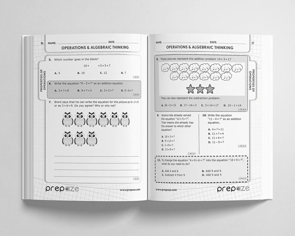 1st Grade Math Workbook view 2