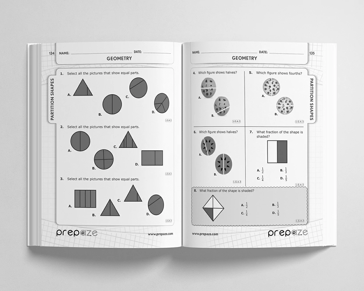1st Grade Math Workbook view 4