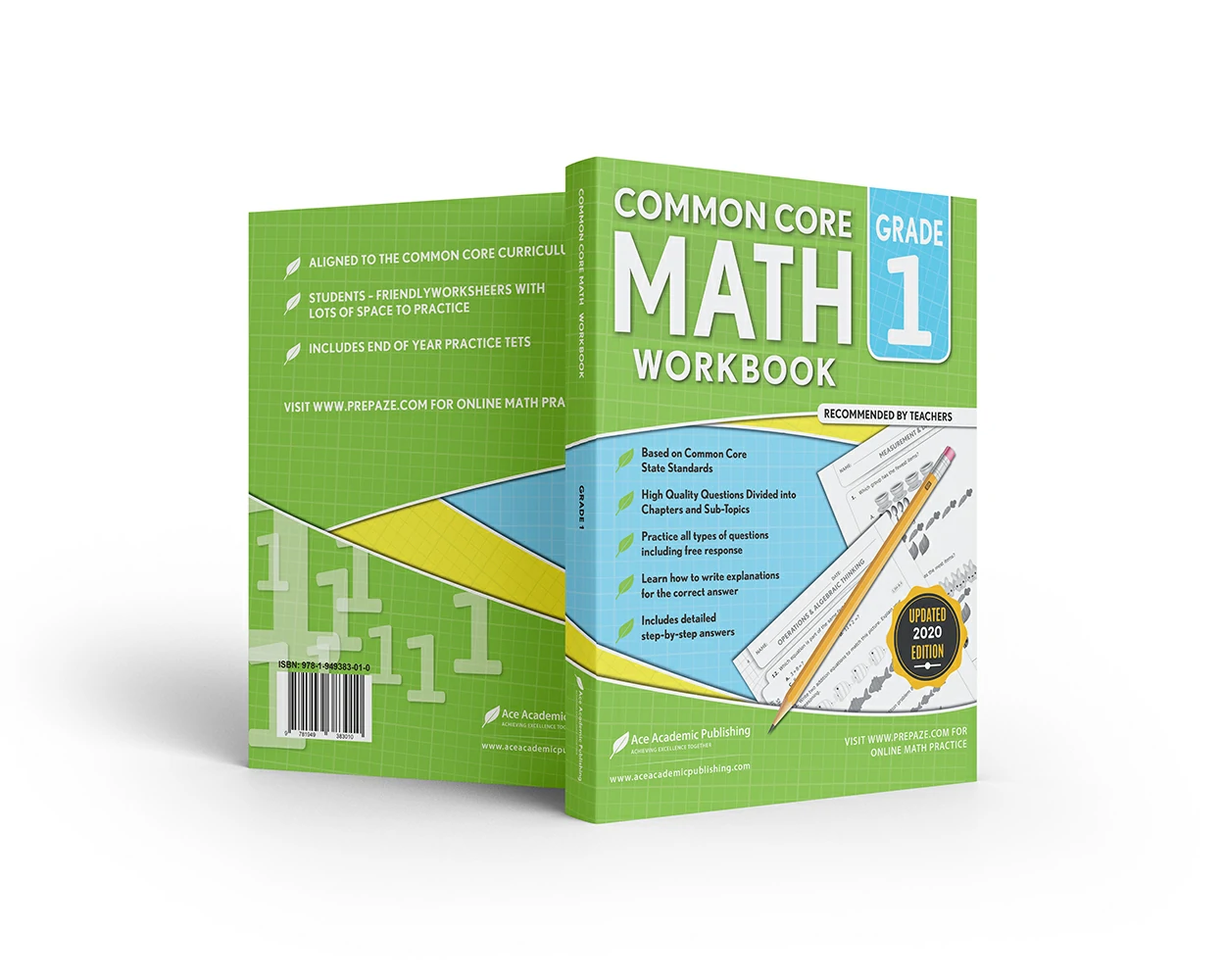 Math Workbooks — 1st Grade Math Workbook cover