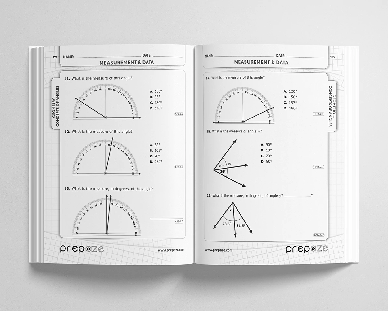 4th Grade Math Workbook view 4