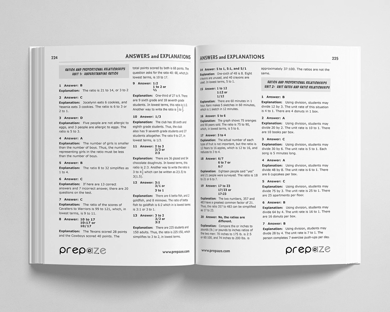 6th Grade Math Workbook view 5