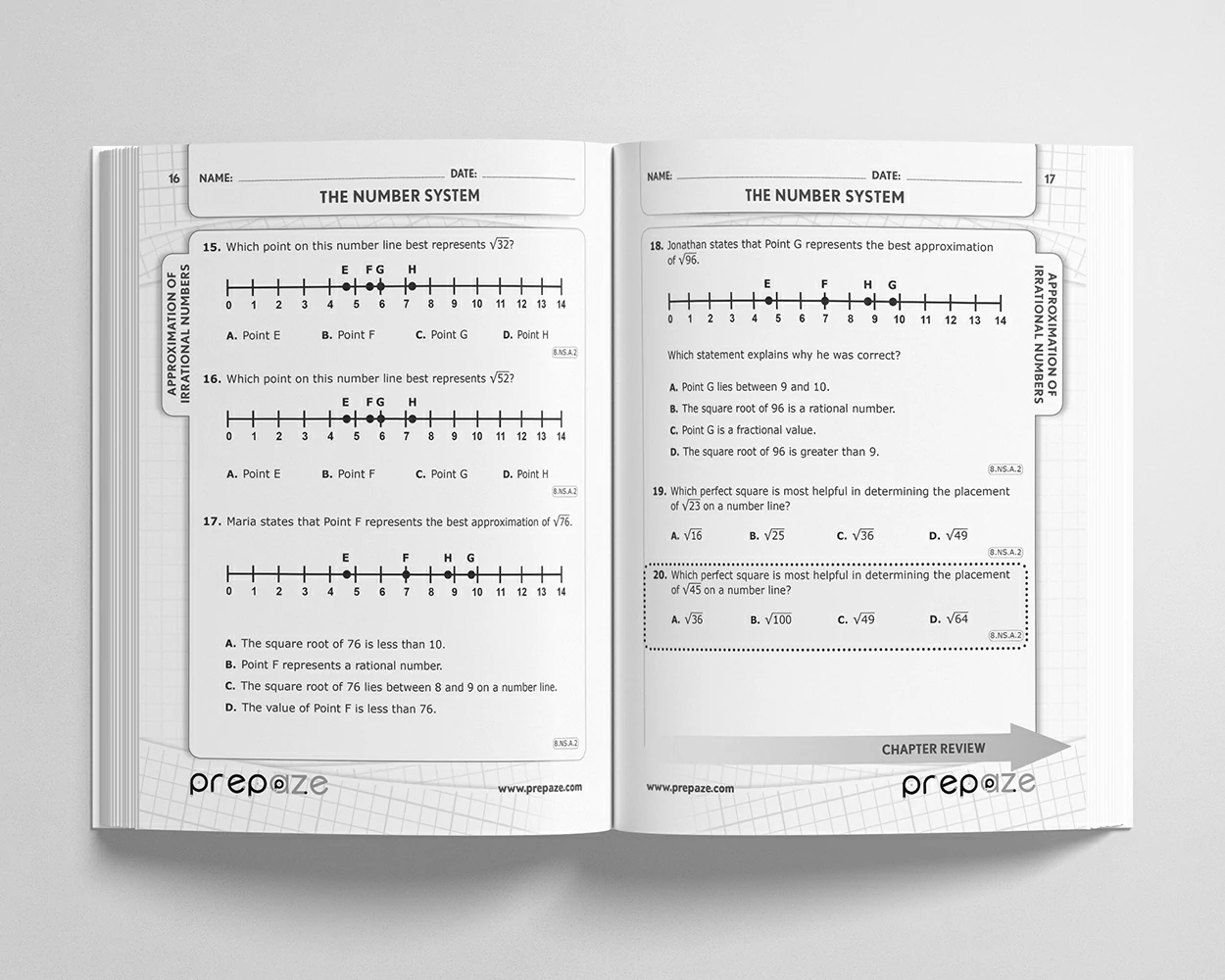 8th Grade Math Workbook view 2