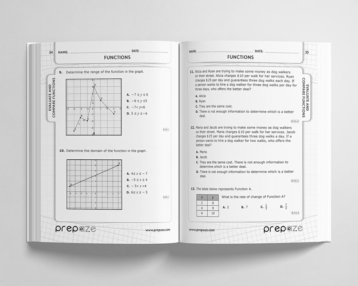 8th Grade Math Workbook view 3
